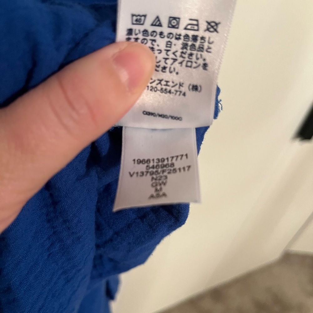 Lands End medium women’s 100% cotton Blue Maxi Dress - Picture 3 of 15